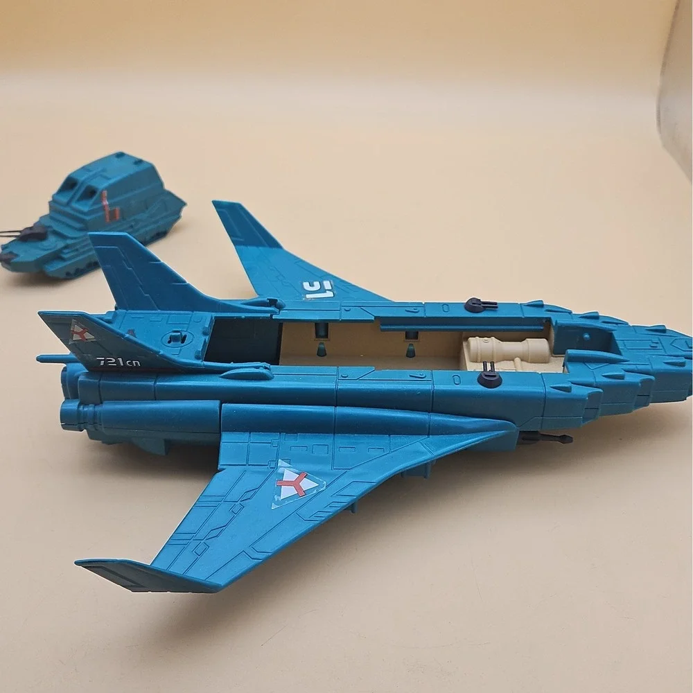 Vtg 1989 Kenner Mega Force Triax Backlash Air Assault Jet & Tank Toy Incomplete